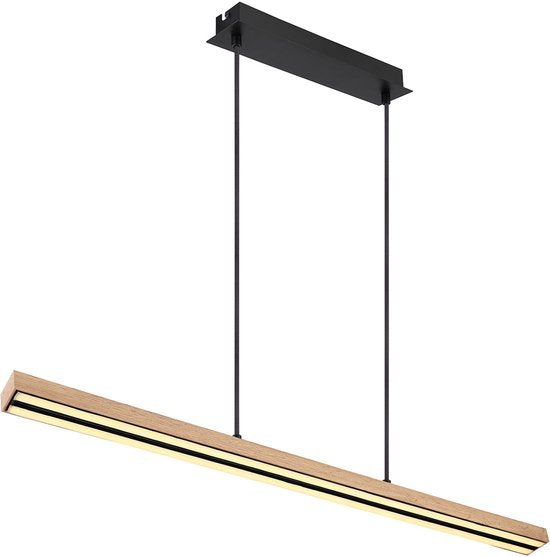 Globo - hanglamp - Doro - naturel - metaal - grote eettafellamp - LED - 416080WH