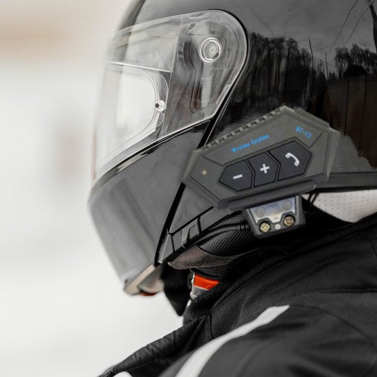 Motorhelm Headset Bluetooth - Met Microfoon voor Helm - Waterdicht - Universele Pasvorm