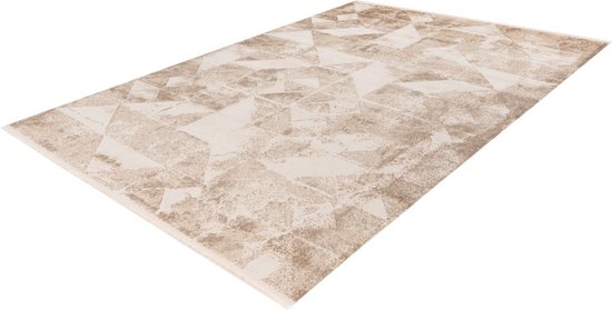 Lalee Pierre Cardin Palais - vintage - super zacht - glanzend - hotel chic - modern - trendy - designer - 100% acryl vloerkleed - fraai tapijt - 200x290 cm beige