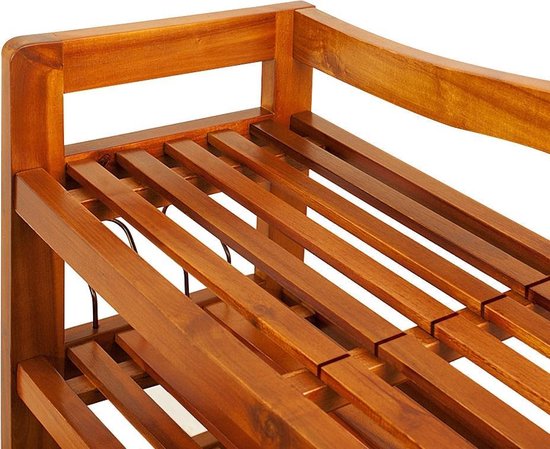 Casaria Schoenenrek 95x26x82cm – 200 kg laadvermogen – Donkerbruin