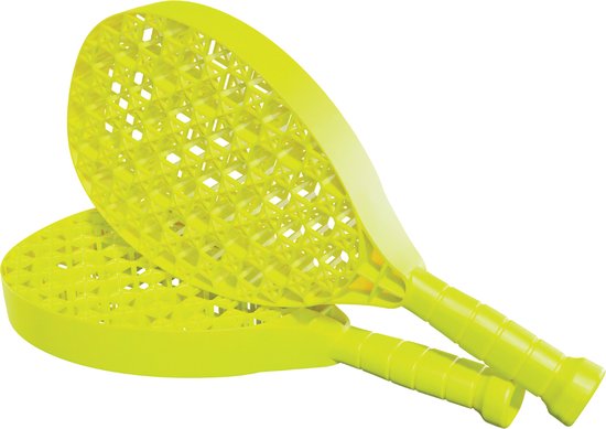 Swingball Classic - Tennispaal met All Surface Basis - Met Rackethouder & Grondspies - Rood/Geel