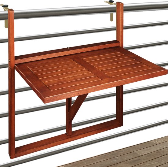 Casaria Balkontafel - FSC®-Gecertificeerd Acaciahout Hangend – Bruin