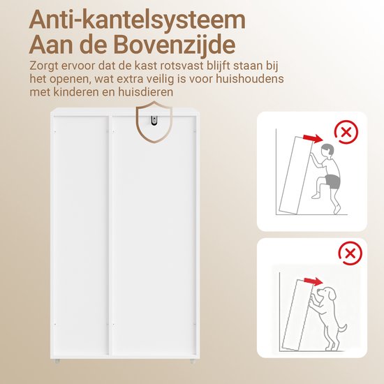 SoBuy Badkamermeubel met wasmand, Opbergkast met 2 stoffen manden, ruimtebesparend, vuile was, Wit, voor wasruimte BZR218-W