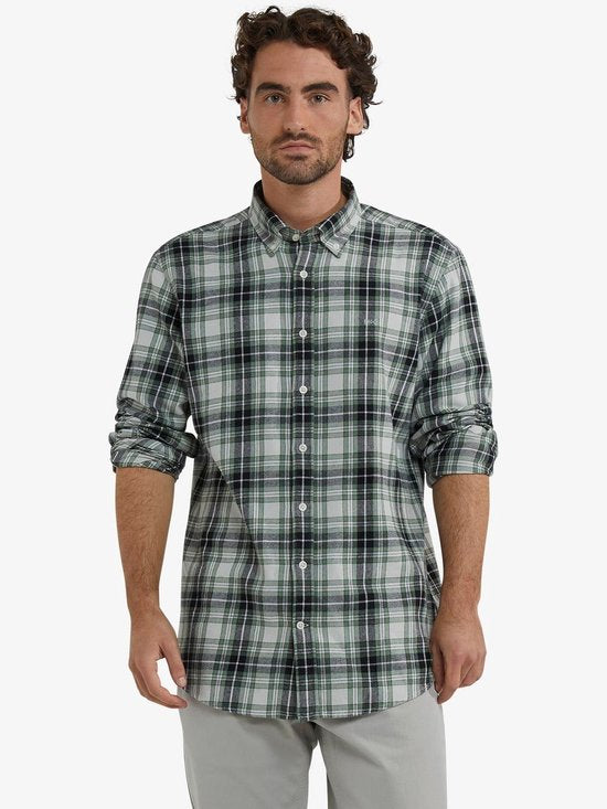 McGregor Overhemd Flanel Ruiten Groen - Maat XL - Heren - Overhemden Casual