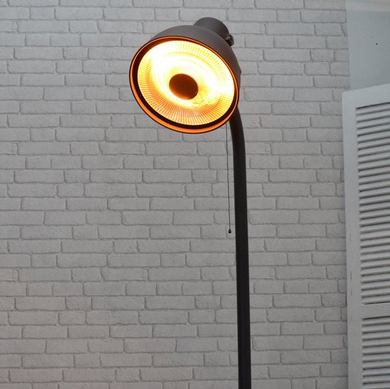 Perel Staande terrasverwarmer 2000 W carbon - zwart