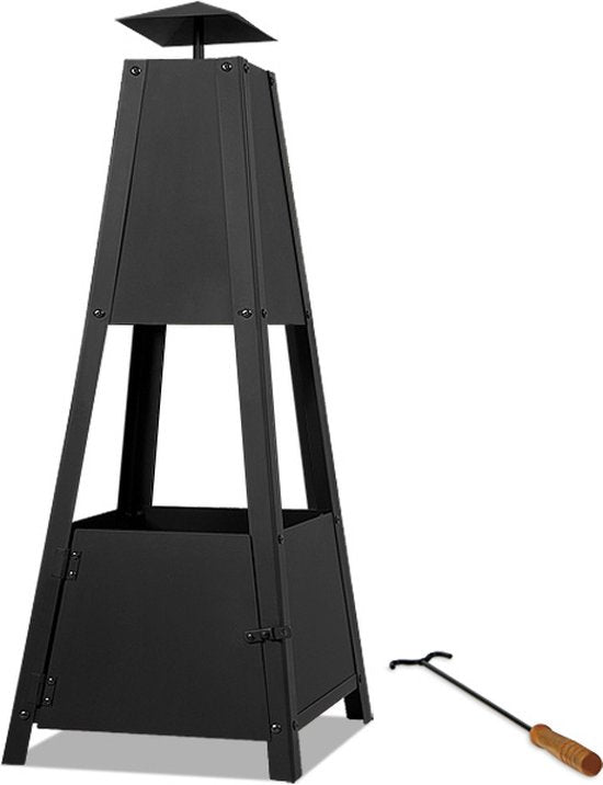 Gardebruk Pyramide Buitenhaard - 100 cm - Zwart
