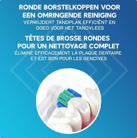 Cosity - 24x Opzetborstels compatibel met Oral-B en Braun - Brievenbusverpakking - Wit