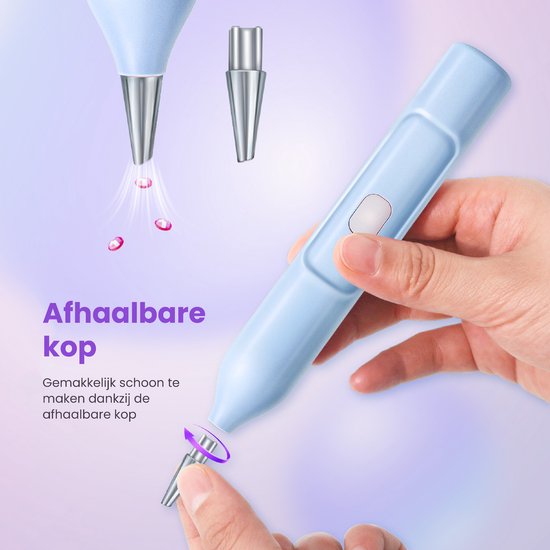 Rubye® – Elektrische Diamond Painting Pen – Met Vacuümtechniek – Oplaadbaar via USB-C – Comfortabel in Gebruik – Voor Ronde en Vierkante Steentjes – Blauw