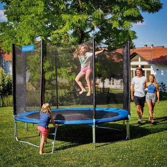 Monzana Trampoline 305cm - Incl. Veiligheidsnet & Ladder - Blauw
