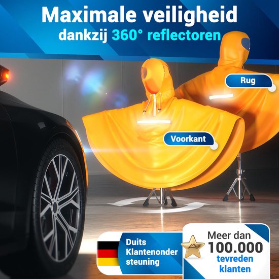 Nextcover Regenponcho Fiets voor Dames en Heren | Regencape met AquaShield 2.0 Technologie, Winddicht & Waterdicht | Ideaal voor Fietsen, Wandelen en Vissen | Fietsponcho Volwassenen Unisex Pasvorm | Poncho