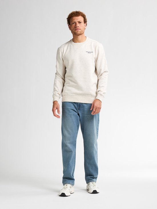 Petrol Industries - Heren Logo-print Sweater Pagosa - Wit - Maat L
