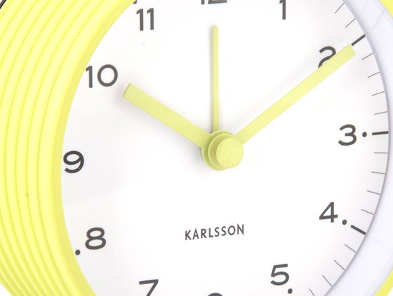 Karlsson Wekker Circus Rings - Groen - Ø9cm - Scandinavisch - Wekker voor slaapkamer - Wekkers - Vaderdag - Vaderdagcadeau - Vaderdag cadeautje voor hem