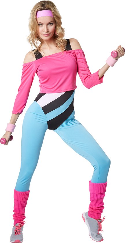 Dressforfun Aerobicster S - verkleedkleding kostuum halloween verkleden feestkleding carnavalskleding carnaval feestkledij partykleding - 302748