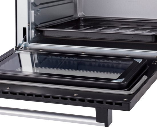 Tomado TEO3000B - Vrijstaande oven - 30 Liter - 1600 Watt - Hetelucht - 3 insteekniveau's - Zwart