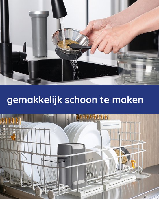 Safecourt Kitchen Sapcentrifuge – 3 Snelheden & Schuimseparator – 1200 W – 32 x 19 x 41 cm – Zilver