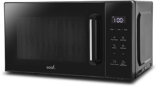 Saaf Magnetron - 20L - Touchscreen - 8 Programma's - Ontdooi Functie - Microgolfoven - Microwave - 700W - Zwart - Saaf