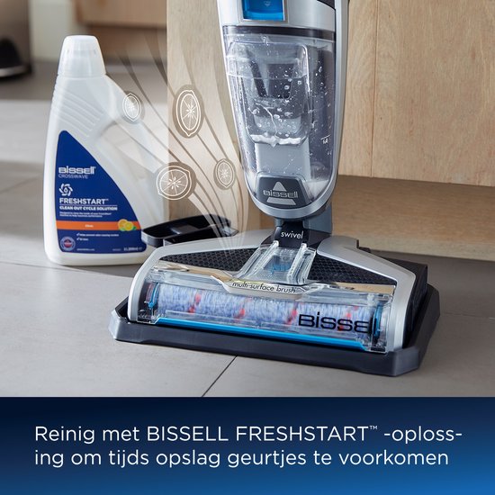 BISSELL Crosswave C3 Select Steelstofzuiger met Dweilfunctie - Vloerreiniger met Snoer - 3 in 1 Stofzuiger, Dweil & Drogen - Multi Surface Vacuum Cleaner - Reinigingsmachine voor Tapijt, Tegels & Houten Vloeren - Krachtige 560W Motor - 3551N