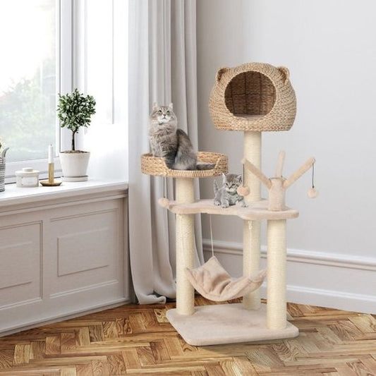Coast Krabpaal - Kattenpaal - Kattenmand - 121cm Hoog