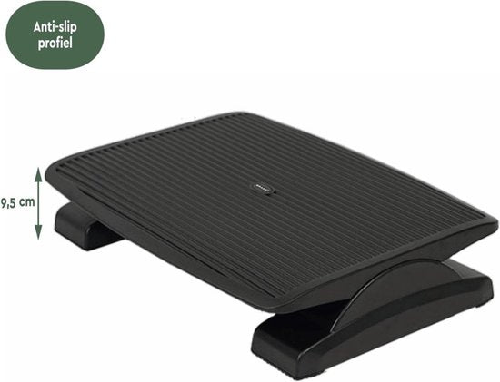 BRASQ Ergonomische Voetensteun voor Bureau - Bureau accessoires - Verstelbaar - Antislip - Voetenbankje