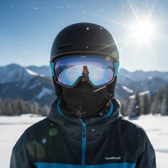 Travelhawk Balaclava - Helmmuts - Motor/Scooter Bivakmuts - Zwart