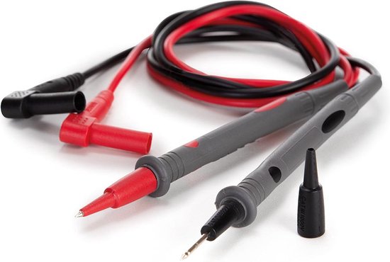 Velleman Digitale multimeter, datahold, contactloze spanningsdetectie, met REL-functie, geschikt voor het meten van AC/DC-stroom, AC/DC-spanning, weerstand, frequentie, temperatuur, continuïteit, inclusief meetsnoeren