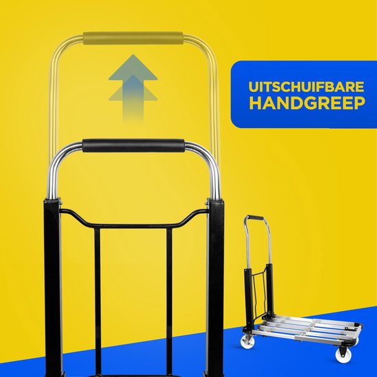 Kinzo Steekwagen Opvouwbaar - Trolley - Transportwagen - tot 150 KG