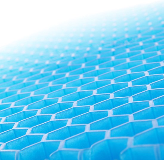 InnovaGoods Gel Zitkussen - Hexafresh - Ergonomisch - Honingraat - Blauw