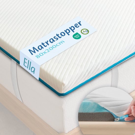 EL Life Topper 80x200 cm - Matras Topdekmatras - Matrastopper Gel Infused Traagschuim & Aircell-schuim - Medium Hardheid