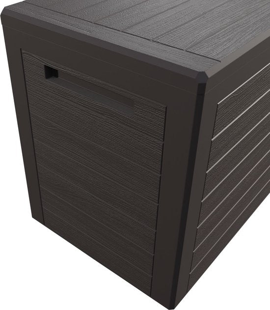 Casaria Tuinkussen Opbergbox – 190L Kunststof UV Bestendig - Bruin