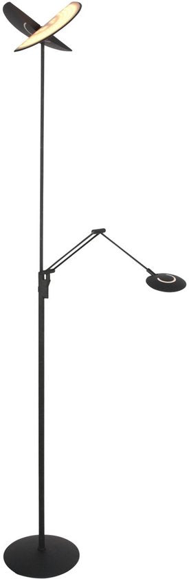 Steinhauer Exclusive - vloerlamp - Zenith2 - zwart - kunststof metaal - design lamp - LED - 4390ZW