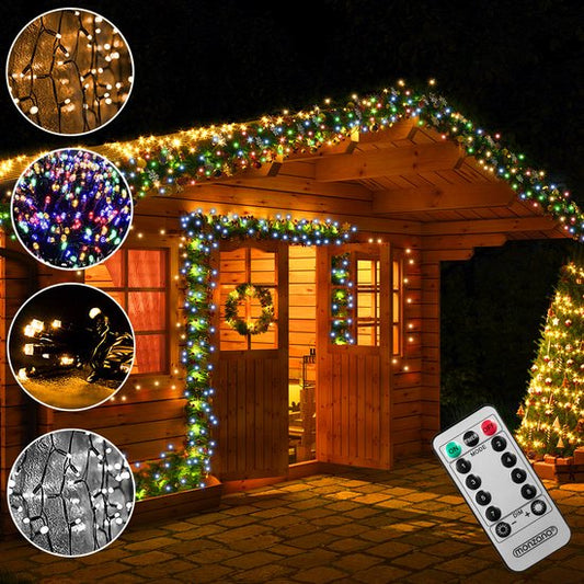 Monzana Lichtsnoer 600 LEDS – Afstandsbediening Timer – Koud Wit