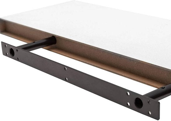 Woltu Wandplank - 30x22,9x3,8cm - Zwevend - MDF - Wit