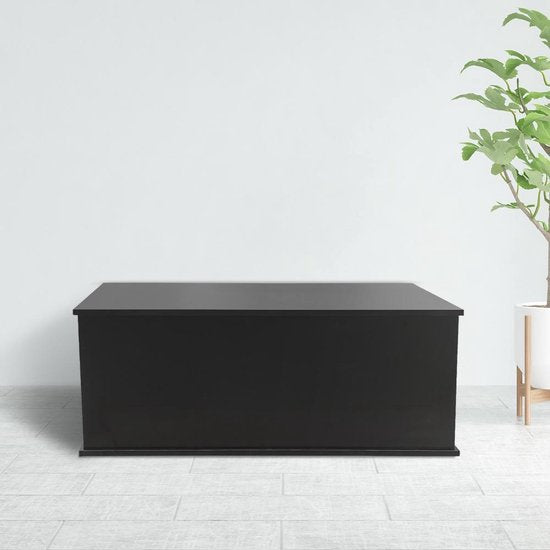 VDD Opbergkist - 100x40x40 cm – Speelgoed- en Dekenkist – Zwart