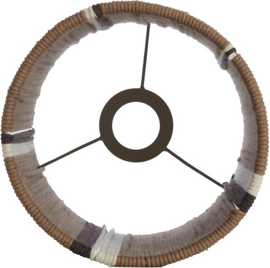 Light & Living Lampenkap Medan - Donkerbruin - Ø20cm - Modern