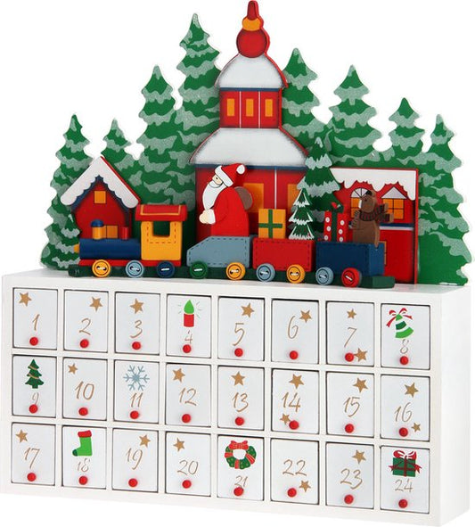 Spielwerk Herbruikbare Adventskalender – Winterlandschap 24 Deuren