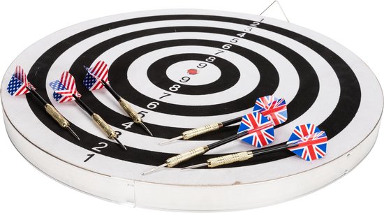 Lifetime Dartbord Deluxe met Pijlen 45cm
