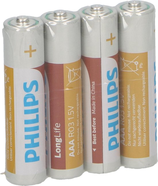 Philips LongLife Batterij R03L4F/10