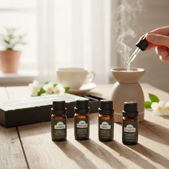 Soft & Silky - Etherische Olie - 6 stuks - 100% natuurlijk - Geschikt voor huid - Diffuser - Voetenbad - Sauna - Essentiële - Geur - olie - Oliën