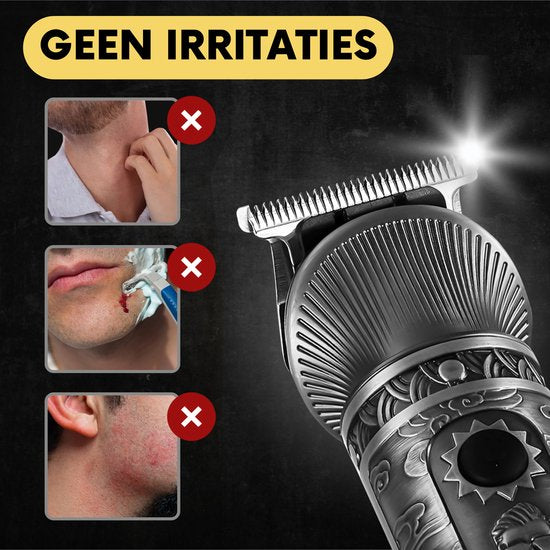 6-in-1 Baardtrimmer Mannen – Bodygroomer – Incl. 6 Opzetstukken – Neus & Oor – Multigroomer