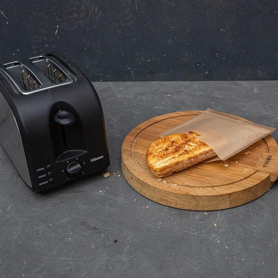 Toastzakken voor Broodrooster – Herbruikbaar – Ideaal voor Glutenvrij – Geen Kruimels – 3 Stuks