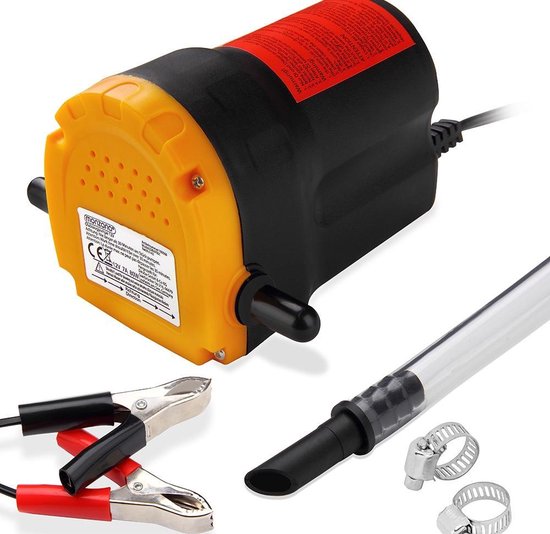 Monzana Elektrische Olie Afvoerpomp - 12V 80 Watt 5 liter min - Zwart