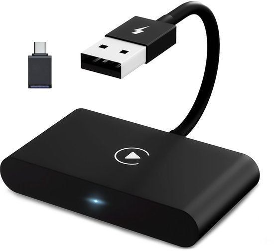 CarMe Luxe Carplay Dongle - Draadloos Carplay - Zwart - Verbeterd Model