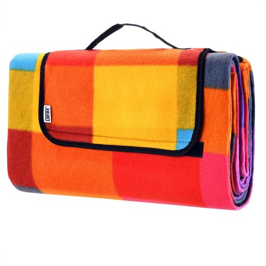Detex Picknickkleed - 200x200cm XXL Waterdicht Opvouwbaar - Pixel