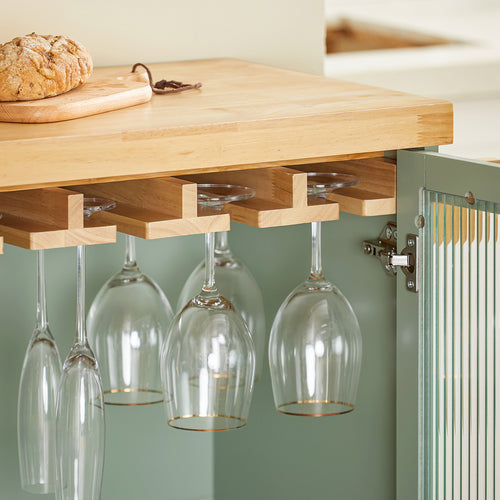 SoBuy - Centraal Keukeneiland - Bamboe hout - 109 x 38 x 92 cm - Groen