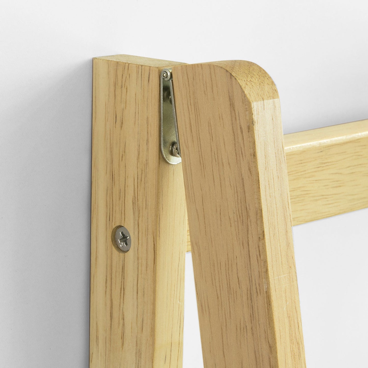 SoBuy Ladderplank - FRG162-N - Incl. 4 planken - Opvouwbaar - 34 x 42 x 140 cm -Rubberhout