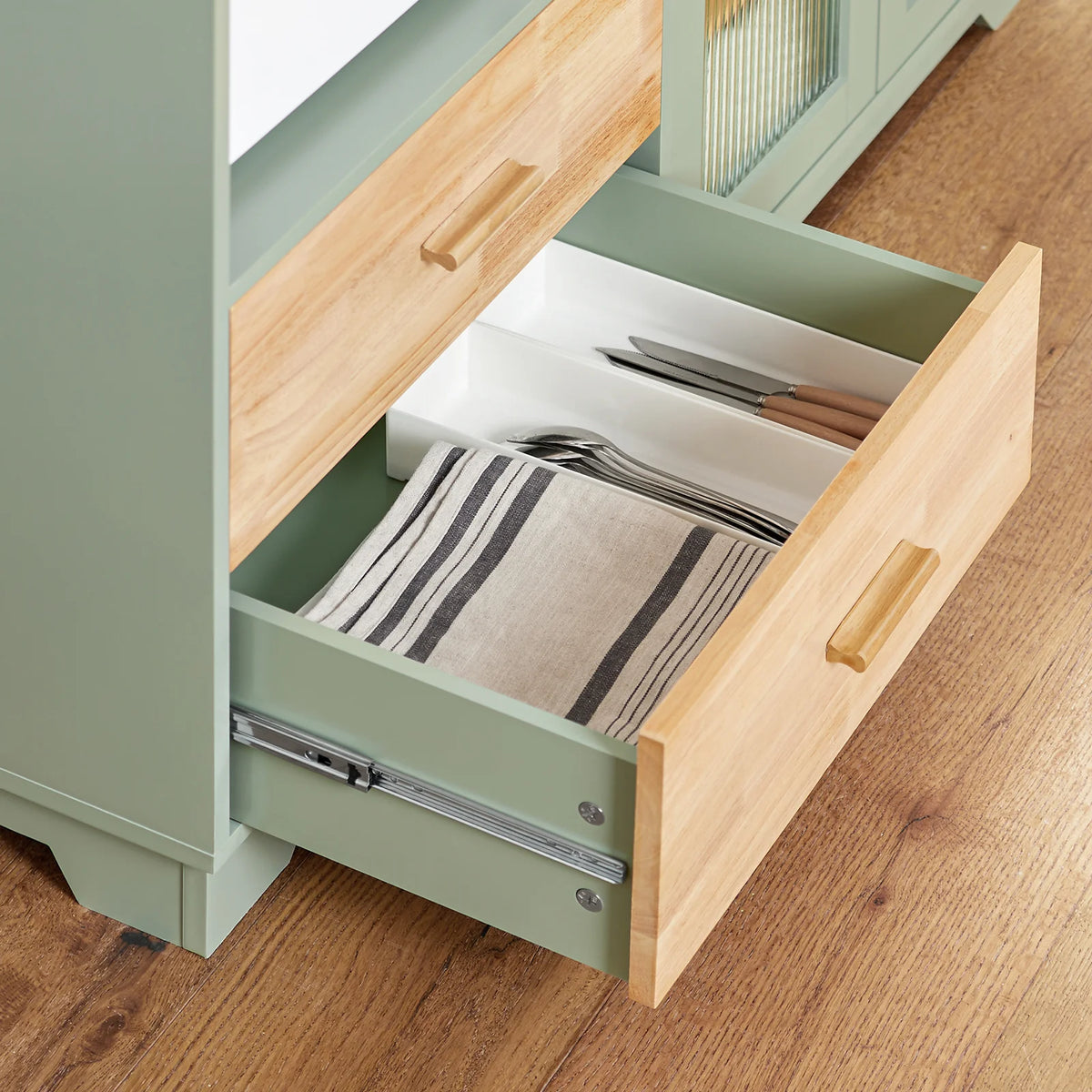 SoBuy Keukeneiland - FSB81-GR - Eikenhout & MDF - Max. 80kg - 120x40x90 - Groen