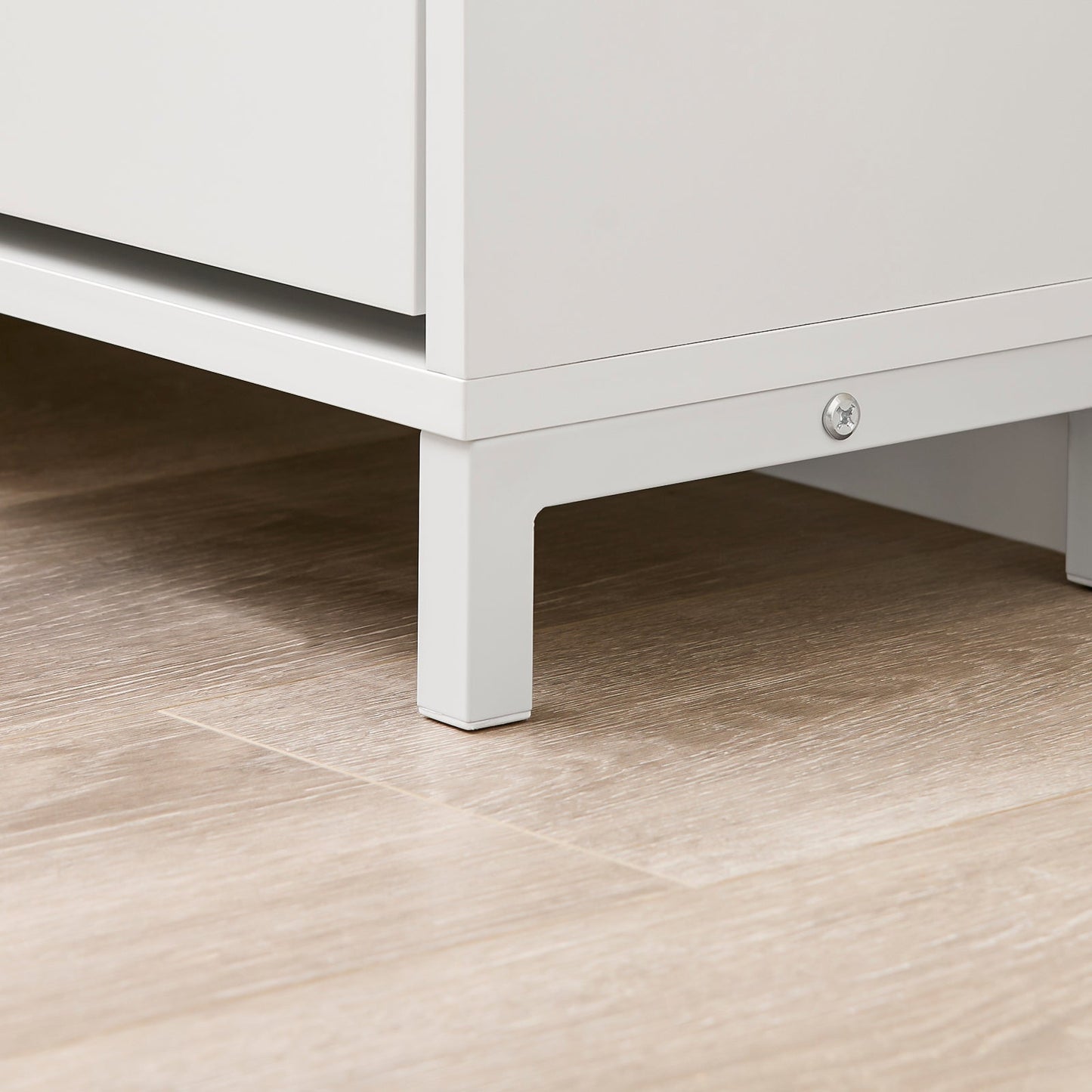 sobuy schoenenkast schoenenbank FSR151-L-W - 105 x 24 x 52 cm - wit met grijs kussen