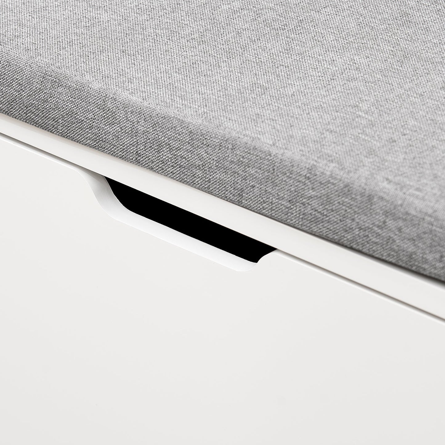 sobuy schoenenkast schoenenbank FSR151-L-W - 105 x 24 x 52 cm - wit met grijs kussen