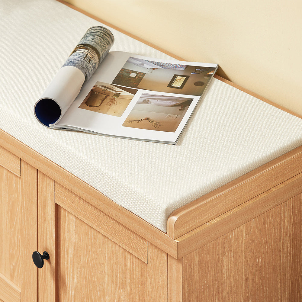 SoBuy FSR188-N Schoenenbank – Comfortabele Zitbank met Opbergruimte voor Hal of Slaapkamer (104 x 35 x 47 cm)