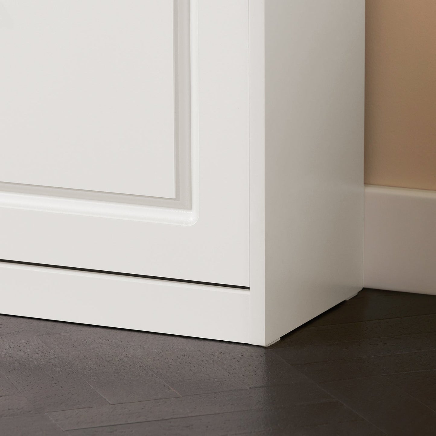 SoBuy Schoenenbank met Opbergruimte en Zitkussen – Wit – 75 x 24 x 51 cm – Compact Halmeubel met Klep
